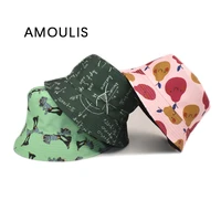 amoulis bucket hats for women and men double sided wide eaves sunscreen summer fisherman hat outdoor sun hat beach caps unisex