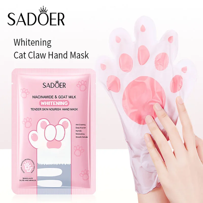 Фото 5/10 пар питательных масок для рук с козьим молоком: увлажняющие, укрепляющие, осветляющие, восстанавливающие перчатки-маски для ухода за кожей рук №3