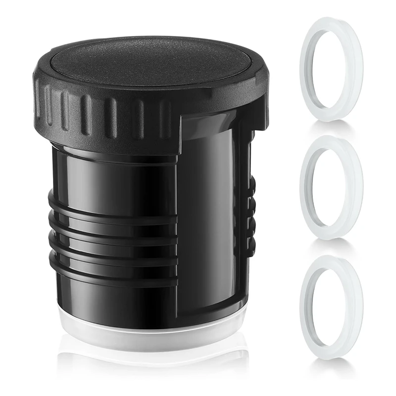 Insulated Stopper With 3 Silicone Replacement Gaskets Wide Mouth Cap For Yerba Mate Drinking