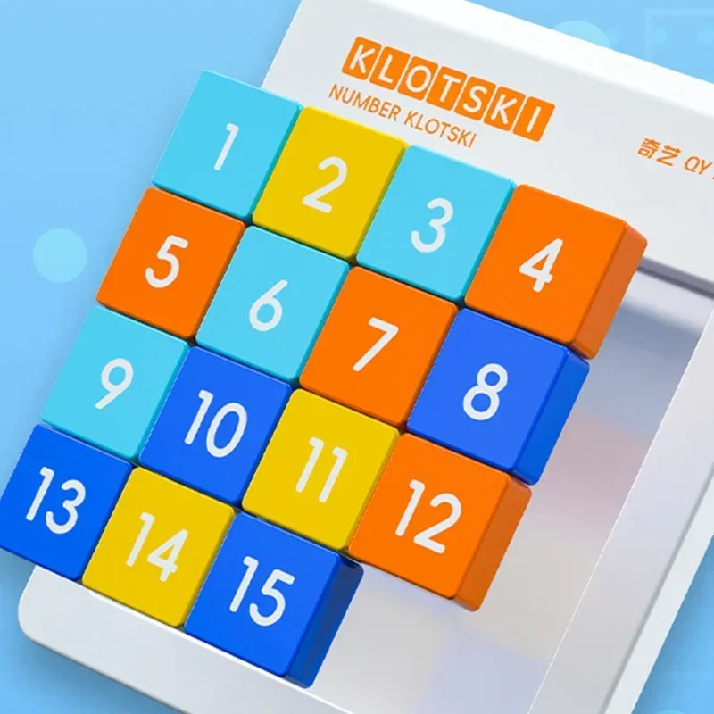 [CubeFun]QiYi номер Klotski 4x4 Макарон Магнитный скользящий пазл детская игра с новыми