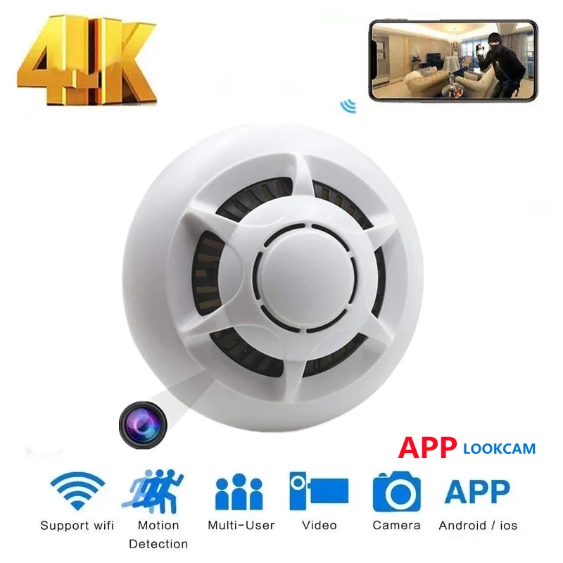 

Беспроводная IP-камера с датчиком дыма, HD 1080P