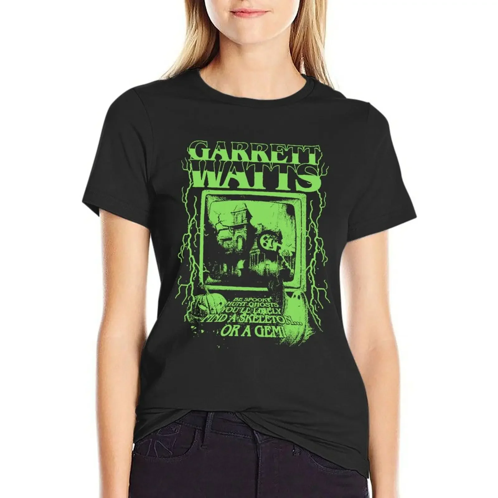 Светящаяся футболка с привидениями Garrett Watts Merch летняя одежда быстросохнущие