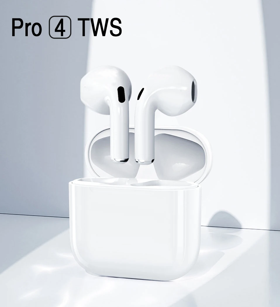 

Original Pro 4 Mini Bluetooth 5.0 Headphon Wireless Earphones Earpoddings Handsfree Volume Control Sport Headsets Bass Microphon