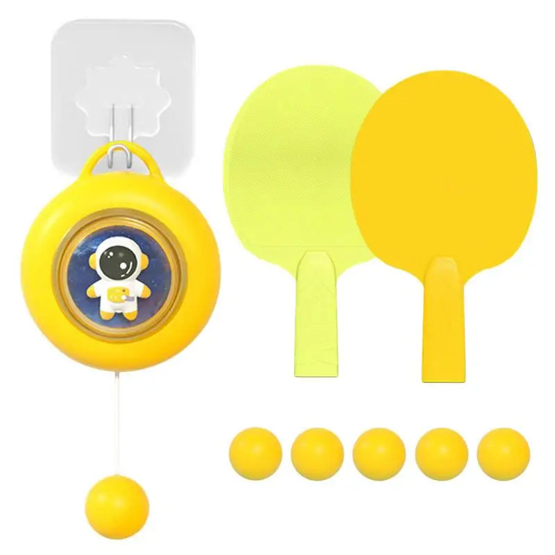 

Тренировочный Набор для настольного тенниса, висячий Тренировочный Набор для пинг-понга, упражнения для дома, для родителей и детей, игрушка с двойным спаррингом