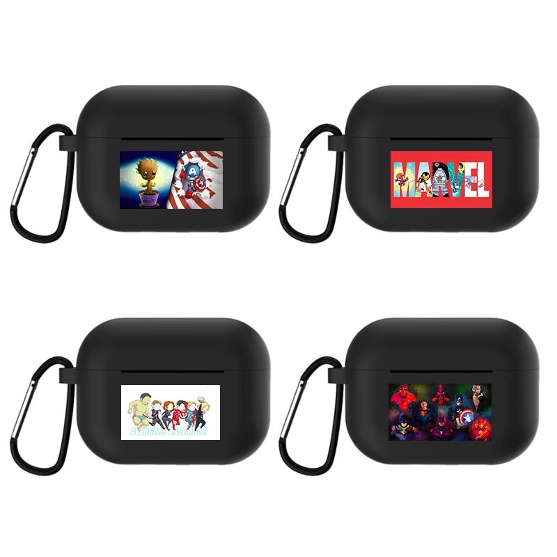 

Marvel Cute Avengers Anime Silicon For Apple Airpods 1 or 2 Shockproof Cover For Apple AirPods 3 Pro Earphone Cases AirPods Pro2