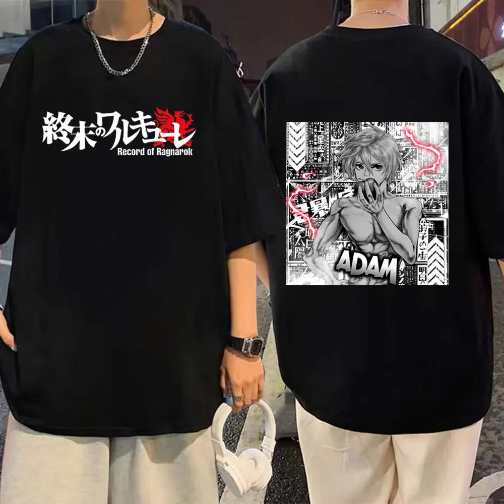 

Japan Anime Record of Ragnarok Adam T-shirt Men Women Vintage Casual Short Sleeve T-shirts Summer Fashion Oversized Cotton Tees