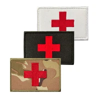 medical military patches for clothing red cross hook embroidered patch tactical embroidery clothes stickers medic badges patch