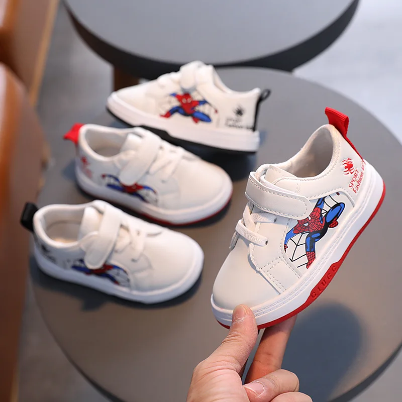 

2022 год, Человек-паук, классная обувь Marvel для мальчиков, классические модные детские кроссовки, милая детская повседневная обувь для малышей