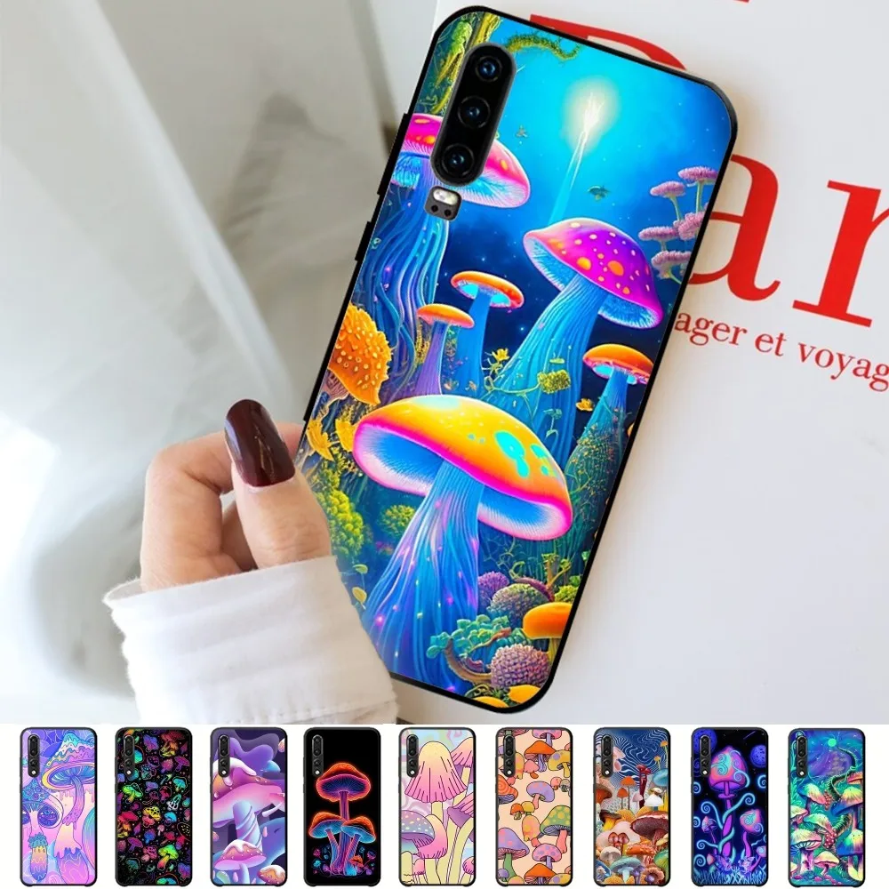 

Weird Trippy Mushroom Phone Case For Huawei P 8 9 10 20 30 40 50 Pro Lite Psmart Honor 10 Lite 70 Mate 20lite