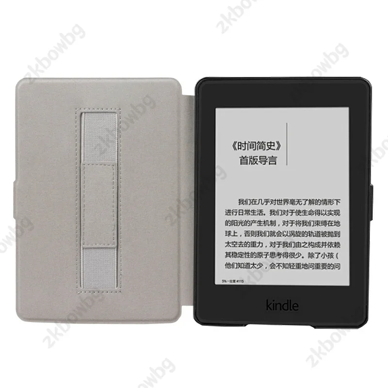 Фото Умный чехол-накладка с ремешком для Kindle Paperwhite 12-го поколения, а также для новых моделей Kindle Basic 6/7/10/11-го поколений, Kindle 10-го поколения 2024 года, Kindle 11-го и 12-го поколений – защитный чехол для электронных книг №4