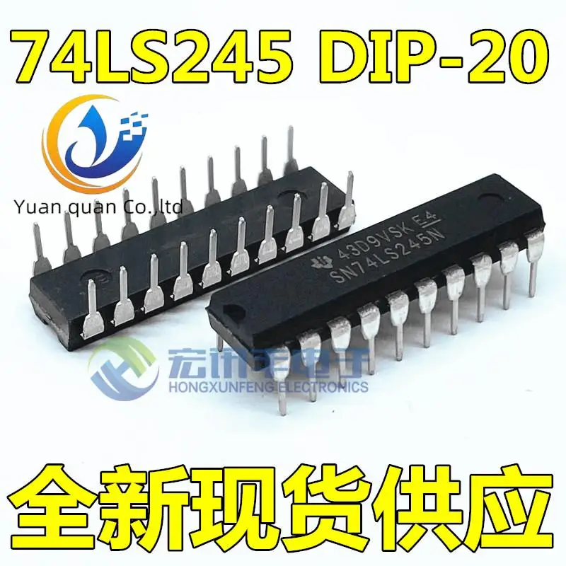 

30pcs original new SN74LS245N HD74LS245P DIP-20 three-state output bus transceiver IC