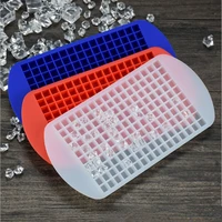 160 grid ice maker silicone mold silicone ice tray foldable ice mold ice breaker ice grid tray mini ice cubes small square mold