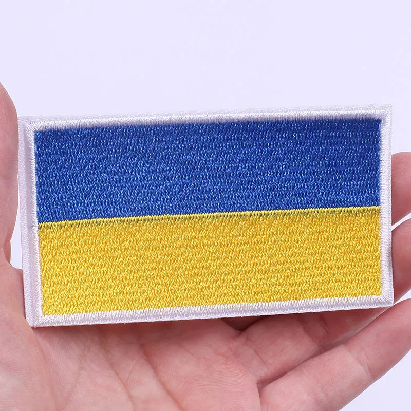 

Iron on Ukraine Flag Patch Badges Ukrainian National Emblem Embroidered Patches for Clothing Thermoadhesive Stickers on Clothes