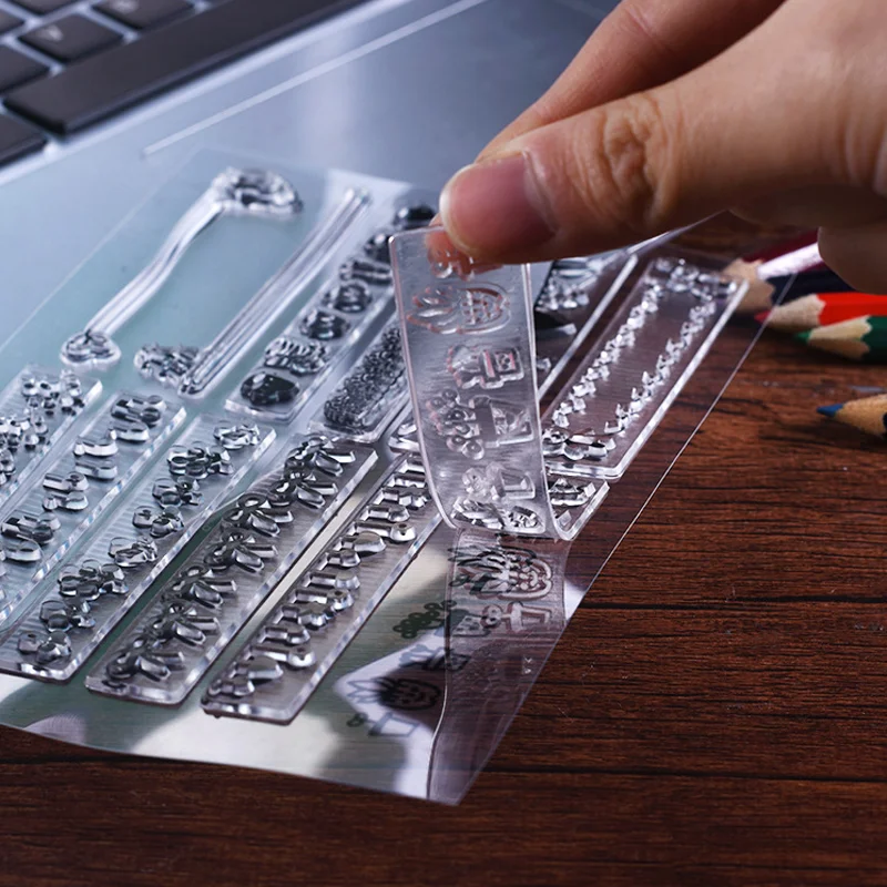 Прозрачный силиконовый штамп сделай сам для фестиваля скрапбукинга резиновых