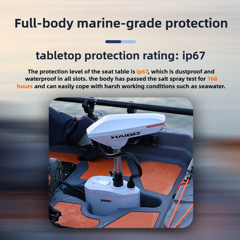 Фото TopFlow Q007 Platypus GPS отслеживание электрический подвесной двигатель 30 фунтов тяга 12 В/24 В для рыбацкой лодки IP67 водонепроницаемый №1