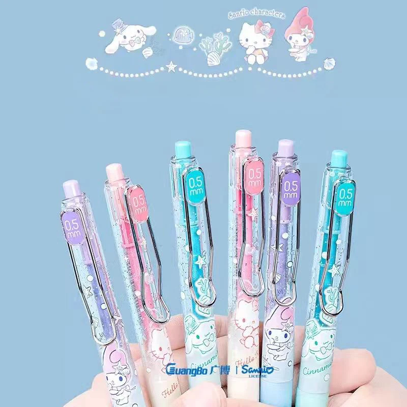 

Sanrios Neutral Pen Kawaii Hello Kittys My Melody Cinnamoroll Cute Pattern Stationery Signature Gel Pen Office School Supplies