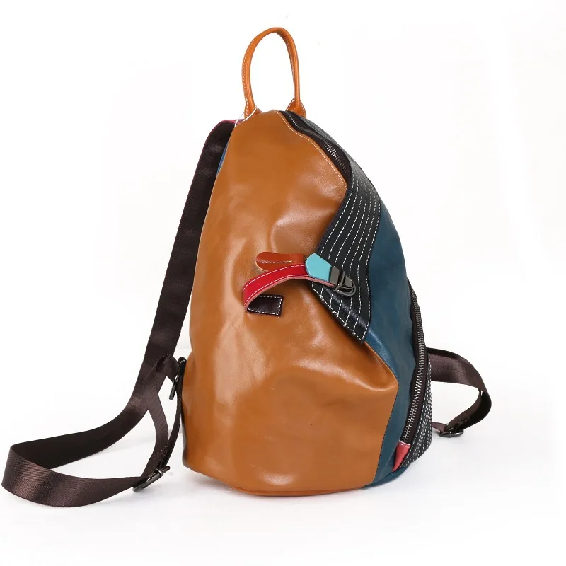 

Кожаный водонепроницаемый женский многофункциональный рюкзак с защитой от кражи Женская вместительная сумка рюкзак для путешествий