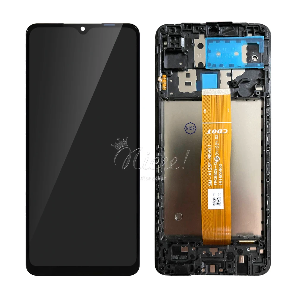 Фото 6,5-дюймовый новый сменный дисплей для Samsung A12 ЖК-дисплей с сенсорным преобразователем в сборе для Galaxy SM-A125F A125M A125U A125F/DSN экран №5