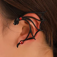 european and american flying dragon ear hanging gothic punk personality no hole ear clip single temperament creative earrings