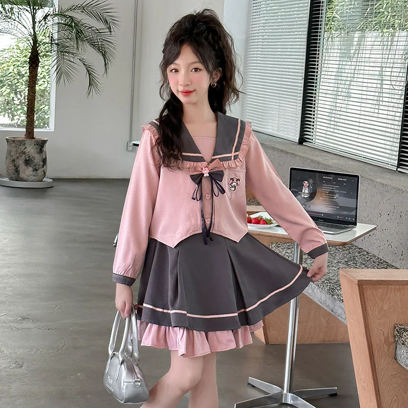 Униформа Jk для девочек на весну и осень комплект из 2 предметов униформа в стиле