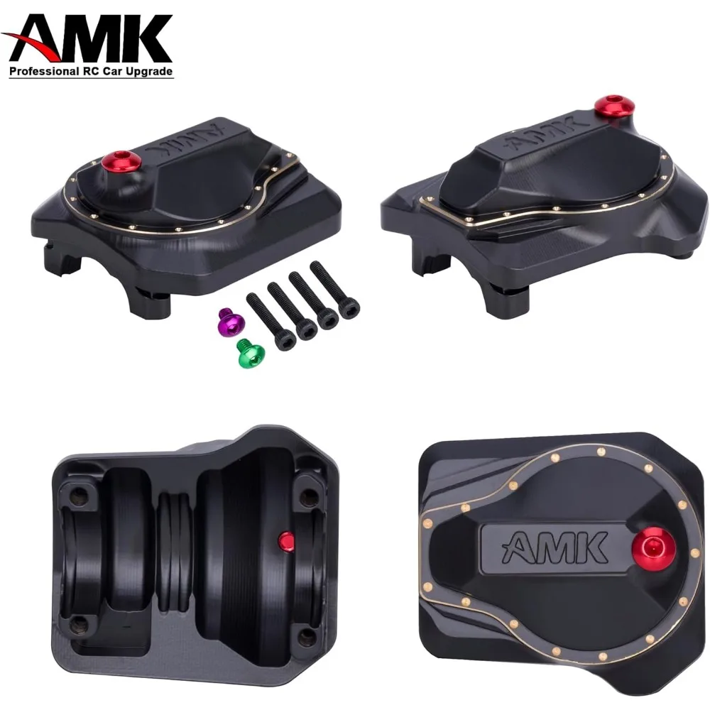 Корпус портальной оси AMK TRX4 Латунная крышка дифференциала с масленчатым