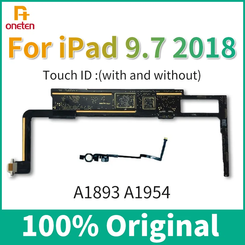 

Материнская плата A1954 A1893 для iPad 9,7 2018, разблокировка 6-го поколения, iCloud, Wi-Fi, версия без Touch ID, 32 ГБ, 128 ГБ, чистая материнская плата