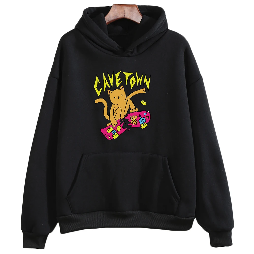 

Cavetown Cat Hoodie Kawaii Cartoon Printed Sweatshirts Casual Long Sleeve Graphic Pullovers with Hooded girls Hoodies Music Tops