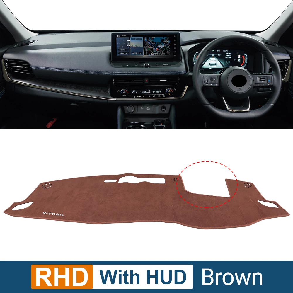 

Для Nissan X-Trail Xtrail T33 2021 2022 2023 2024, крышка приборной панели автомобиля, коврик для приборной панели, солнцезащитный козырек, нескользящая накладка, аксессуары для интерьера