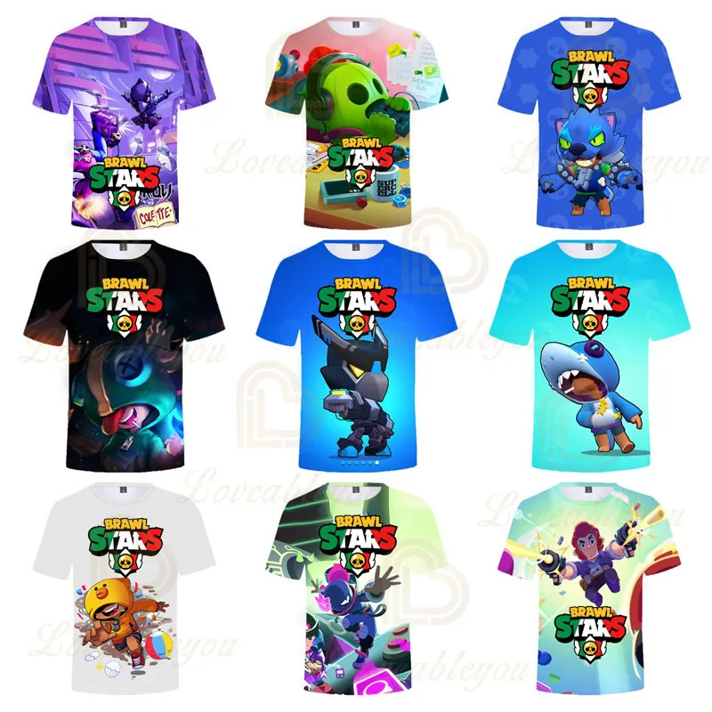 

2022 Boys Girls T Shirts Leon Sandy EI Primo and Star, Shoot Children Shoot Game T Shirts Clothing Kids Janet Bonnie Ruffs Tops