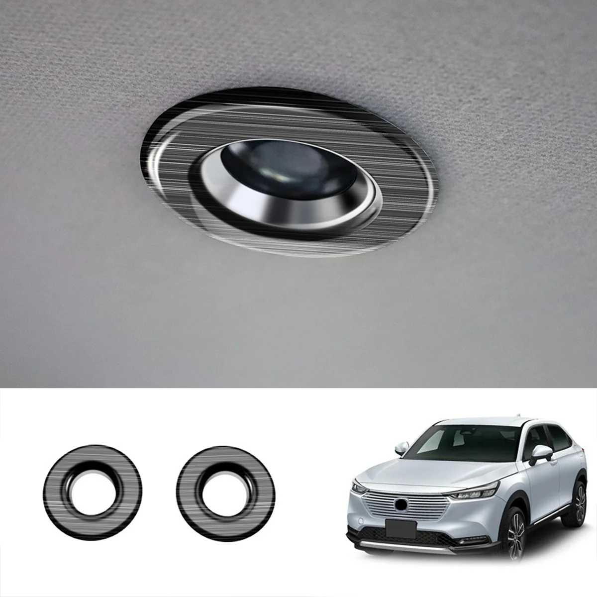 

For Honda Vezel HR-V HRV 2021 2022 Interior Reading Light Lamp Cover Trim Sticker Front