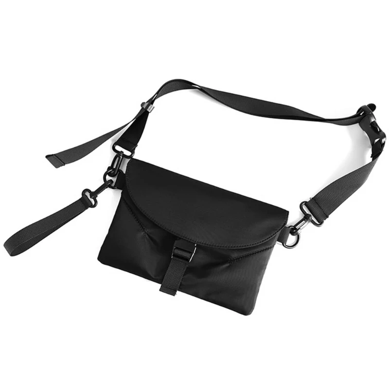 

Lastest Chest Pack Single Shoulder Messenger Bag Traveling Shopping Functional Zipper Bag Simple Black Crossbody Bags