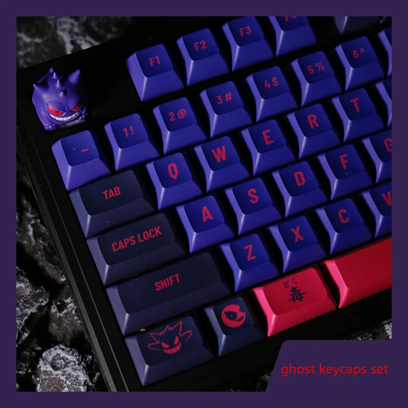 

140 Keys/set Ghost Keycap PBT 5 Sides Dye Subbed Keycaps KCA Cherry Profile Key Caps For 61 64 68 87 980 104 HHKB Keyboard