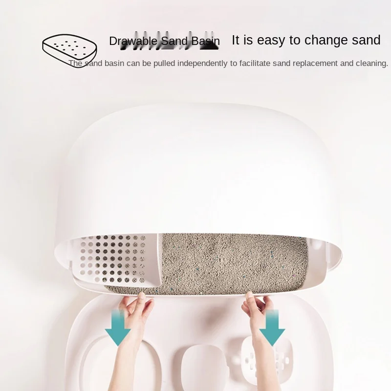 Полностью закрытый кошачий наполнитель новинка 2022 мебель для кошачьего туалета