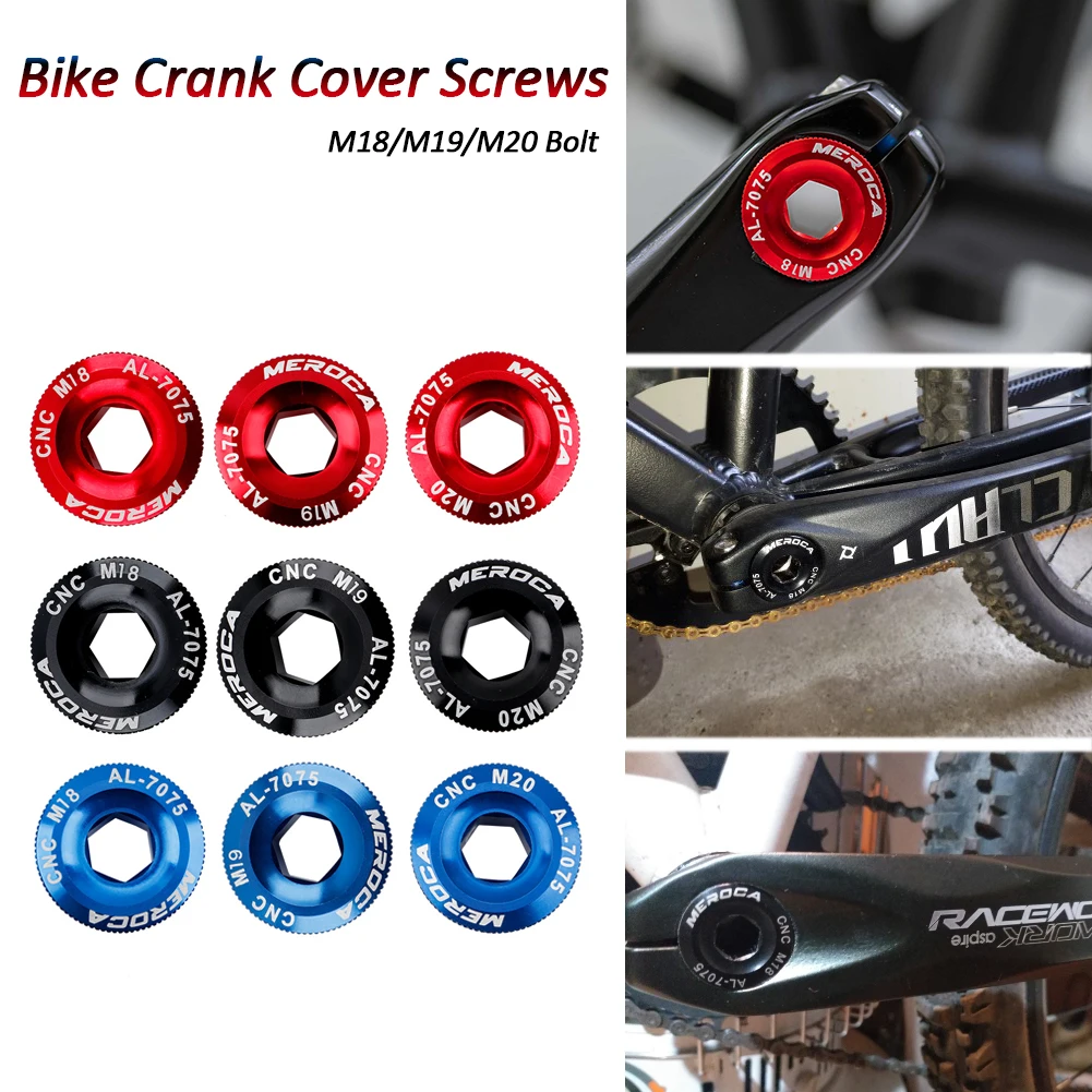 MTB велосипед Алюминиевый сплав коленчатый винт рычаг M18/M19/M20 крышка шатун для SHIMANO