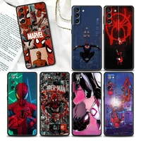 phone case for samsung galaxy s22 s21 s20 fe 5g s7 s8 s9 s10e plus ultra soft silicone case cover venom spider man marvel