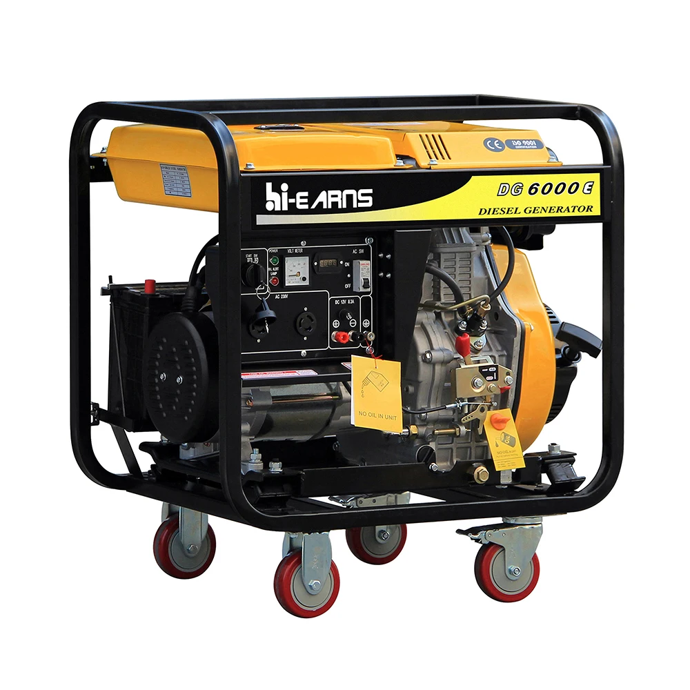 Лучшая цена 3 кВт 5 6 50 Гц литье-генератор открытого типа с воздушным охлаждением