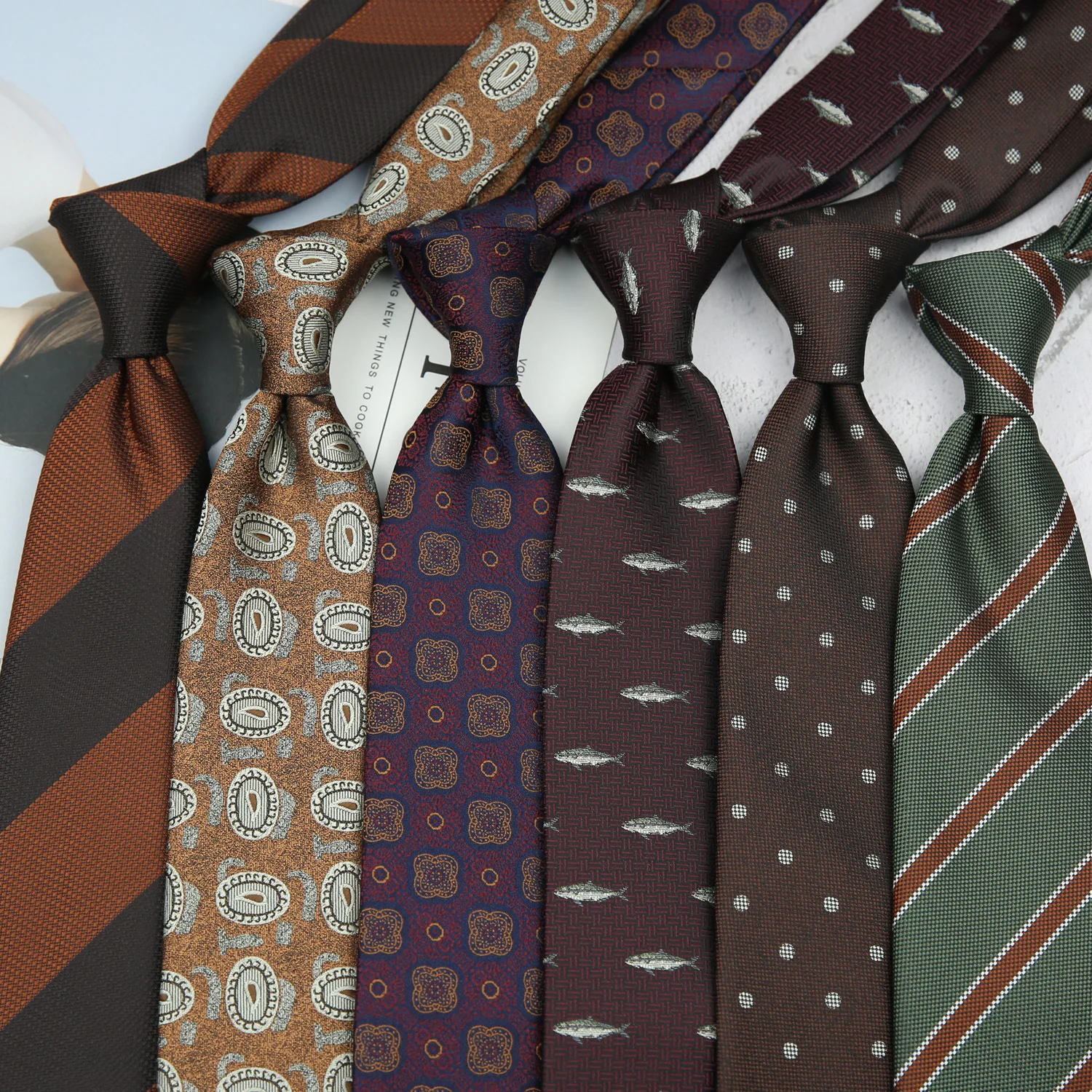 

Галстук мужской в горошек, в полоску, 8 см