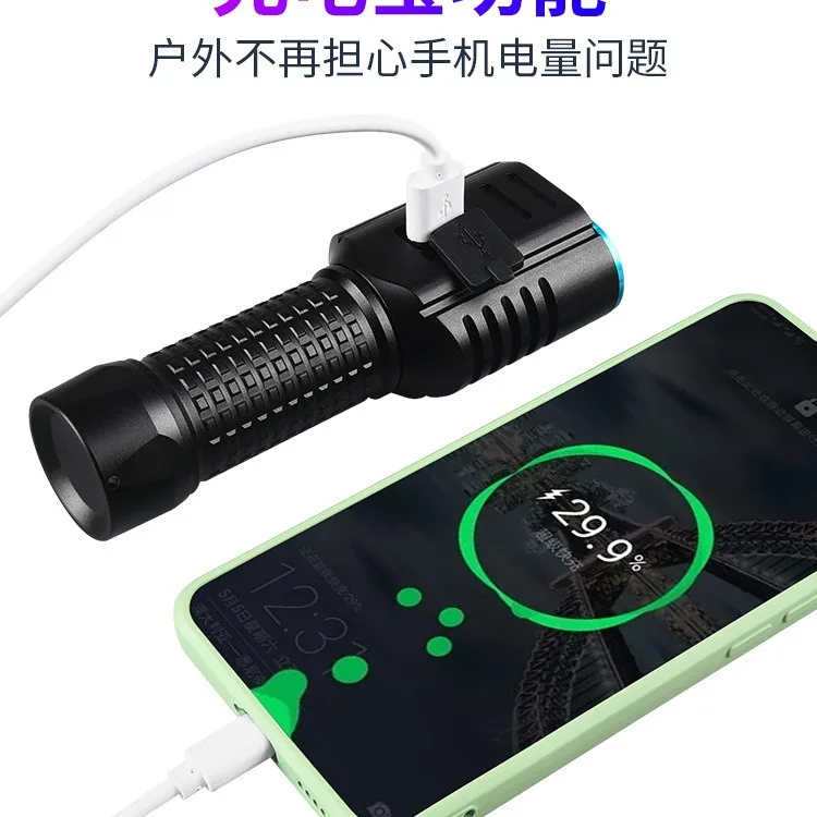 5 шт. новый фонарик с двойным источником света фиолетового 365 нм 20 Вт УФ-переверта