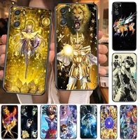 saint seiya cartoon phone case for xiaomi redmi 11 lite pro ultra 10 9 8 mix 4 fold 10t black cover silicone back prett