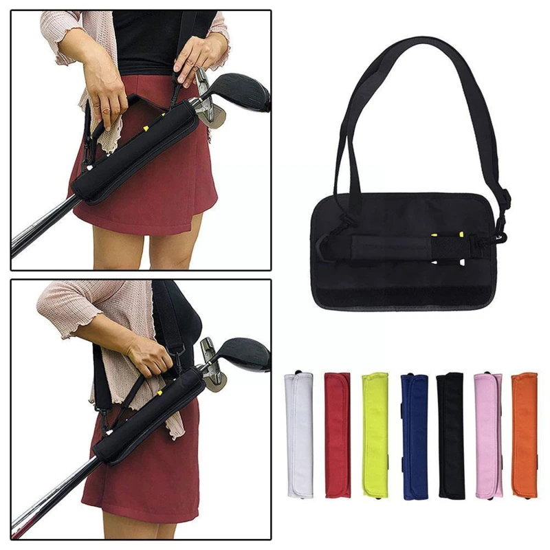 

Lightweight Golf Club Carrier Bag Portable Carry Driving Range Course Training Travel Adjustable Shoulder Strap Crossbody Bag