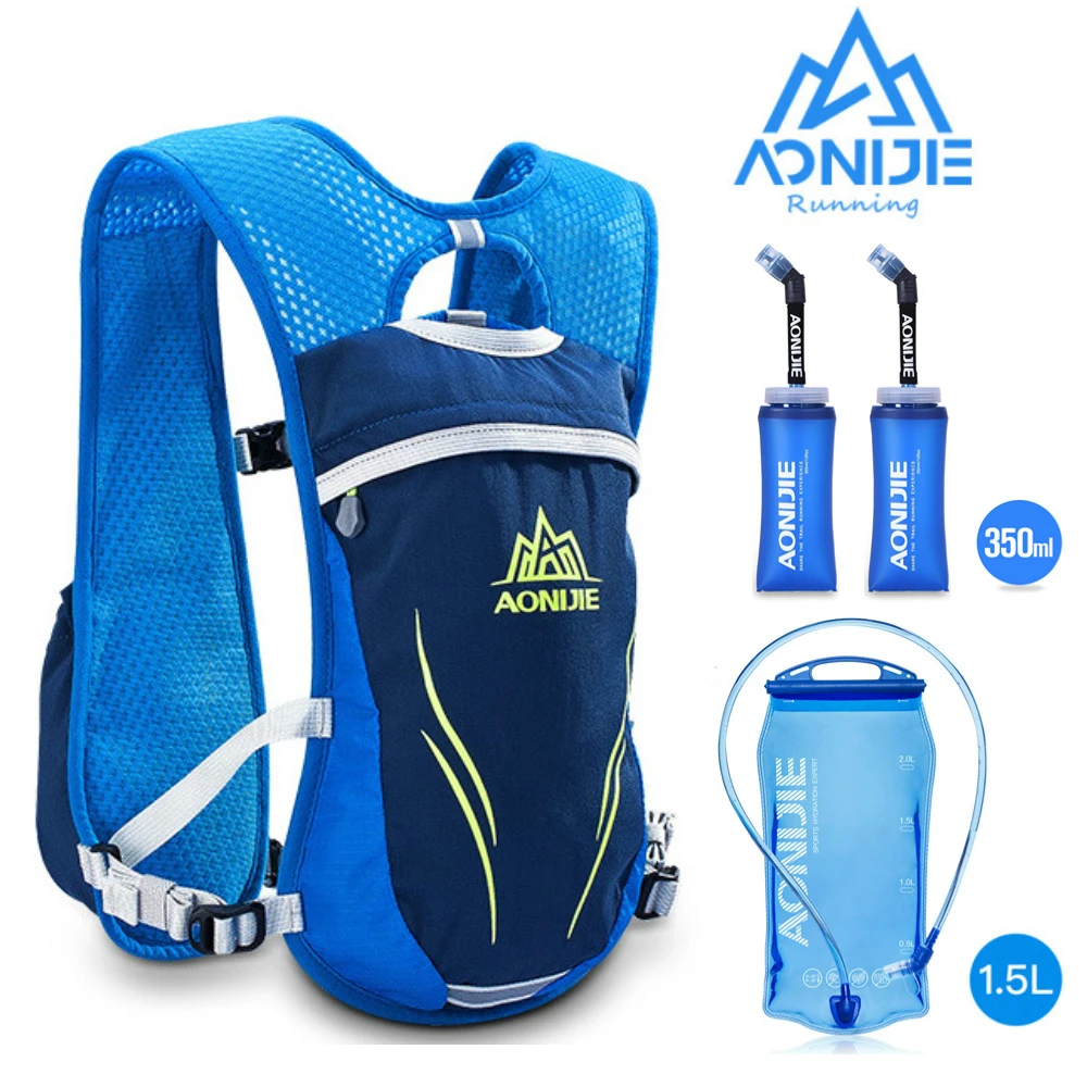 AONIJIE E885 5.5L Hydration Backpack Unisex Trail Running Vest Pack For Hiking Cycling MTB Riding Running Marathon Race Sport