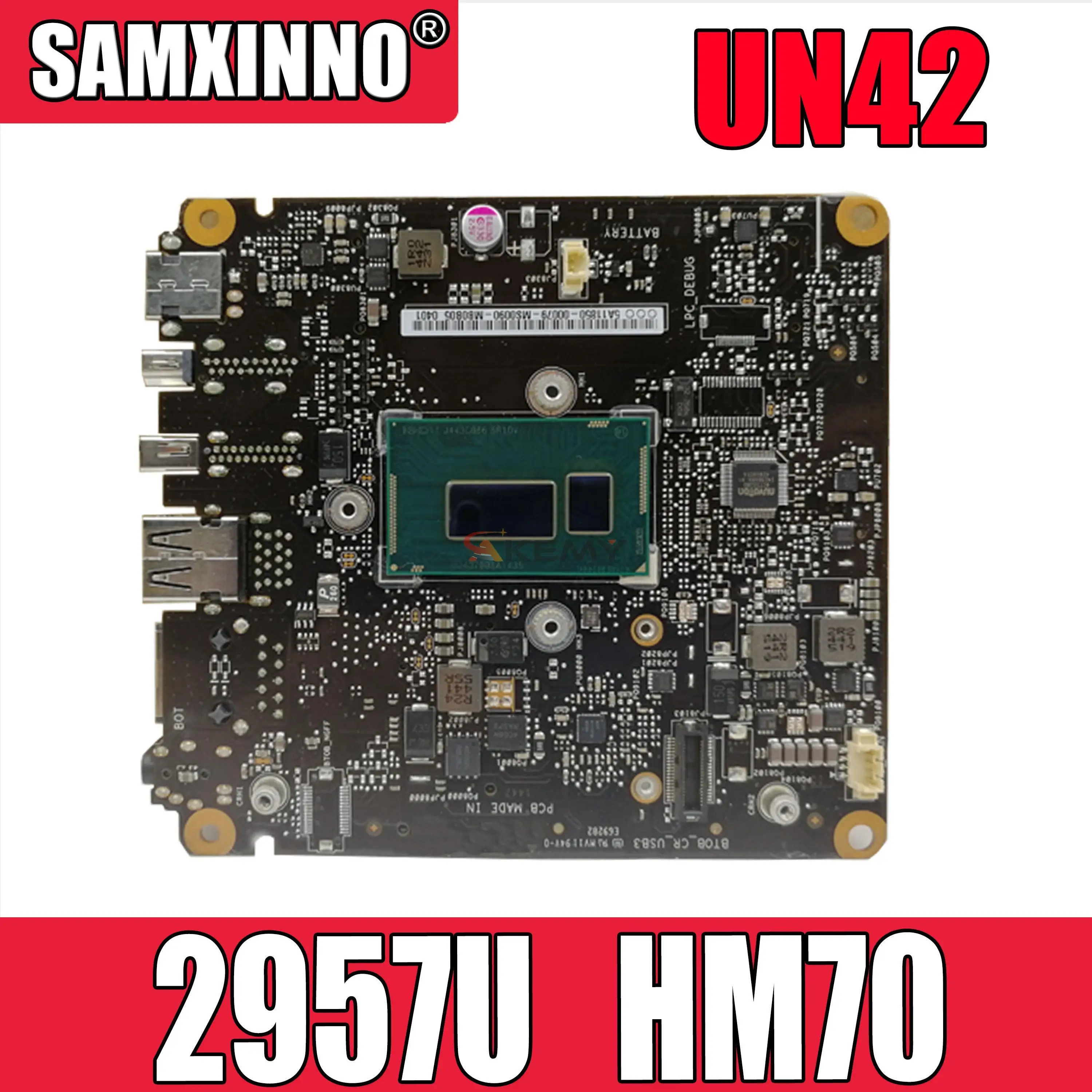 

UN42 Motherboard 2957 CPU HM70 For AsusUN42 Laptop motherboard UN42 Mainboard UN42 Motherboard test 100% OK