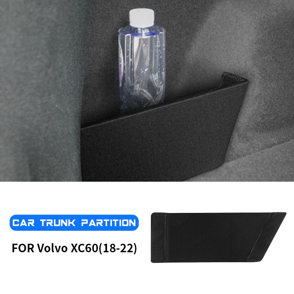 

Автомобильные Боковые перегородки багажника для Volvo S60 S90 V60 XC40 XC60 XC90, автомобильный органайзер, сумка, коробка, аксессуары, интерьерные наклейки