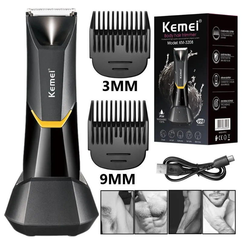 Washable Electric Groin & Body Trimmer for Men & Women Ball 