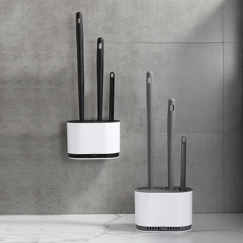 1 шт. Настенная/напольная щетка для туалета с длинной ручкой чистки аксессуары