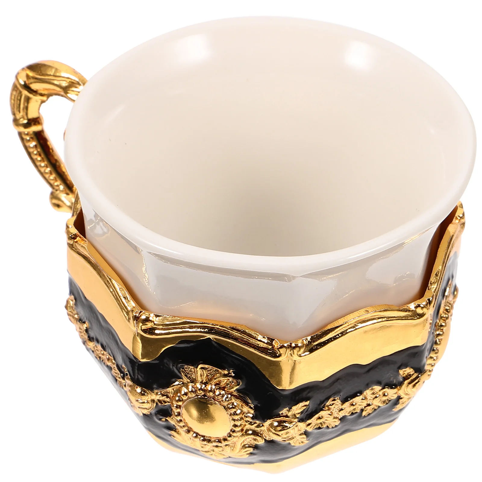 

Белые стаканы винтажная кофейная чашка Европейский стиль питьевой чай металлические напитки Вода