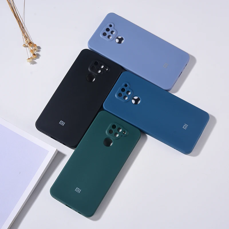 Чехол для Xiaomi Redmi Note 9 Pro жидкий силиконовый телефонный мягкий на ощупь чехол из