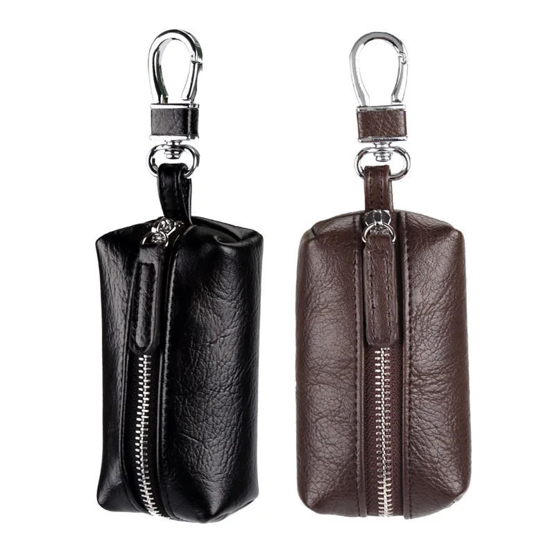 

Car Key Pouch Bag Case Wallet Holder Chain Key Wallet Ring Collector Housekeeper EDC Pocket Key Organizer Smart Leather Keychain