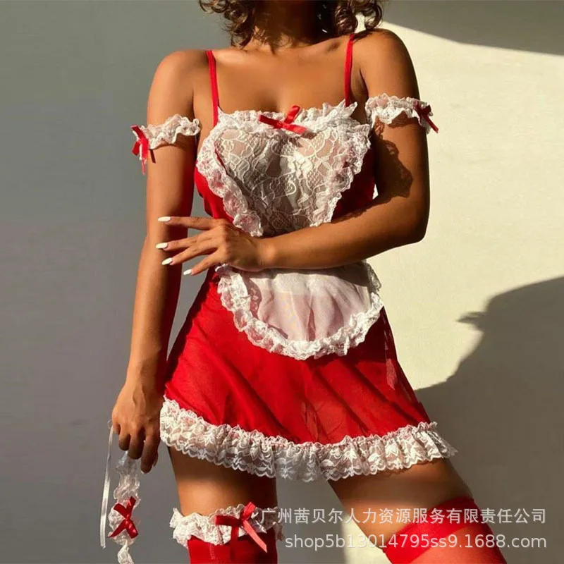 

Женское сексуальное нижнее белье, костюм, женское модное кружевное Сетчатое прозрачное белье на тонких бретельках с оборками, комплект ниж...