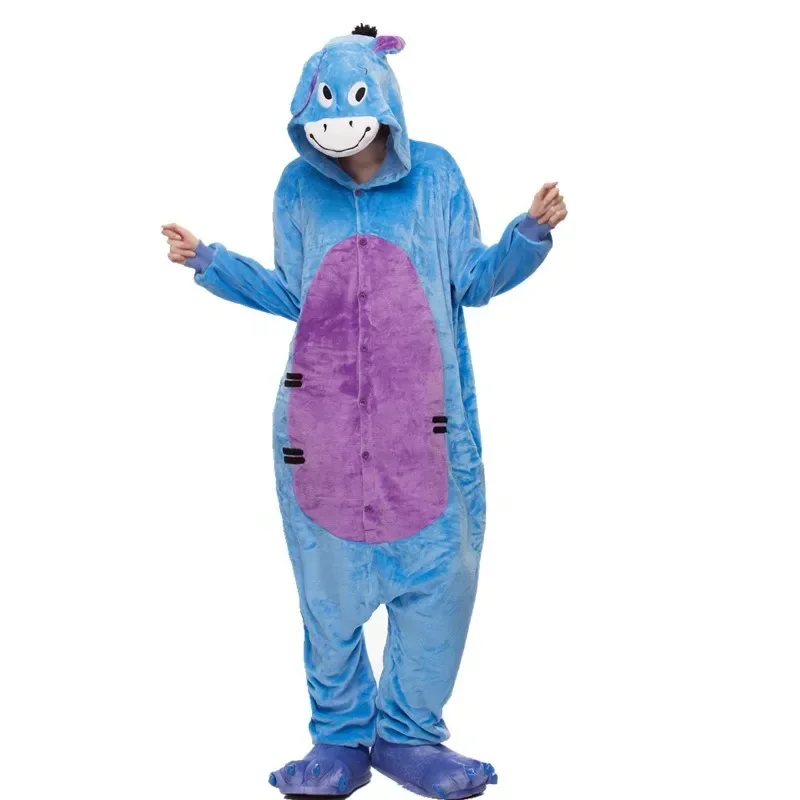 Костюм кигуруми для детей зимние комбинезоны пижамы взрослых и девочек детские